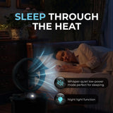 Olsen & Smith 10 Inch Cordless Spray Fan with 9L Water Tank Rechargeable Portable Misting Cooling Fan with Oscillation Remote Control Timer USB Charging for Indoor Outdoor Home Garden Camping