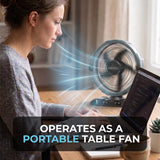 Olsen & Smith 10 Inch Cordless Spray Fan with 9L Water Tank Rechargeable Portable Misting Cooling Fan with Oscillation Remote Control Timer USB Charging for Indoor Outdoor Home Garden Camping