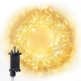 Olsen & Smith Christmas String Fairy Lights, Decorative Warm Xmas White Lights Outdoor & Indoor for Living Room Hallway Garden, 30m/98Ft 300 LEDs IP44 8 Modes