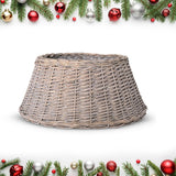 Olsen & Smith Christmas Tree Skirt - Festive Christmas Tree Base Cover Willow Xmas Tree Skirt 40x58x26 for Christmas Decorations - Durable Wicker Skirt for Christmas Trees