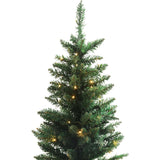 Olsen & Smith Pre - Lit 6ft Premium Victorian Pine Multi - Function Artificial Christmas Tree with Warm White LED Lights, Next Day Delivery Available - Packed Direct UK