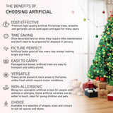 Olsen & Smith Pre - Lit 6ft Premium Victorian Pine Multi - Function Artificial Christmas Tree with Warm White LED Lights, Next Day Delivery Available - Packed Direct UK