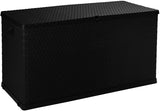 Olsen & Smith Toomax Multibox 420L Outdoor Plastic Storage Box Garden Furniture - 121 x 56 x 63 cm - Rattan Style