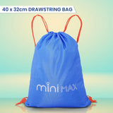 Kids Travel Accessories Set Blue Neck Pillow Drawstring Bag & 50 Stickers Children's Travel Essentials Bundle for Flights Holidays Ride On Suitcases & Sleepovers