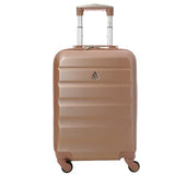 Aerolite (55x35x20cm) Lightweight Cabin Luggage | Rose Gold