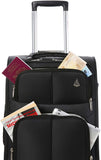 Aerolite easyJet British Airways Maximum Allowance 60L Lightweight 2 Wheel Travel Carry On Hand Cabin Luggage Suitcase 56x45x25 Black