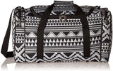 5 Cities Set of 2 Cabin Size Holdall Flight Duffel Bag, 54cm, Aztec Black and White