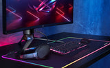 XTREME RGB Gaming LED Mouse Mat Pad – Large Wide Thick Soft Non-Slip Mousepad for PC Computer Macbook Laptop Desk Gaming Rig - 800×300×4mm - Black