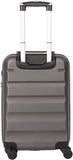 Aerolite Lightweight 4 Wheel ABS Hard Shell Hand Cabin Luggage Suitcase 55x35x20 with Built in TSA Combination Lock , Charcoal