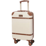 Aerolite Stylish Classic Retro Vintage Hard Shell Carry On Hand Cabin Luggage Suitcase with 4 Wheels 55x35x20 Ryanair easyJet Approved