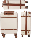 Aerolite Vintage Classic (55x35x20cm) Lightweight Hard Shell Cabin Hand Luggage, Retro Styling With A Modern Twist