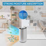 Olsen & Smith 12L/Day Portable Electric Dehumidifier Dehumidifiers for Home Damp Bedroom Kitchen Bathroom Garage Basement with 3L Tank & 2m Drain Hose