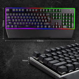 XTREME ‘THE EDGE’ RGB Mechanical Gaming Keyboard USB Wired with LED Edge Lighting Effects and Backlit Keys with Wrist Rest for PC Gaming - UK Qwerty Layout - Black