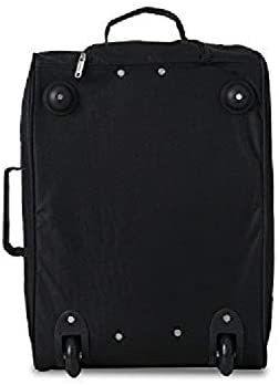 5 Cities 42L Lightweight Shopping Trolley Bag, Easy Storage for Shopping, Travelling - Large Black