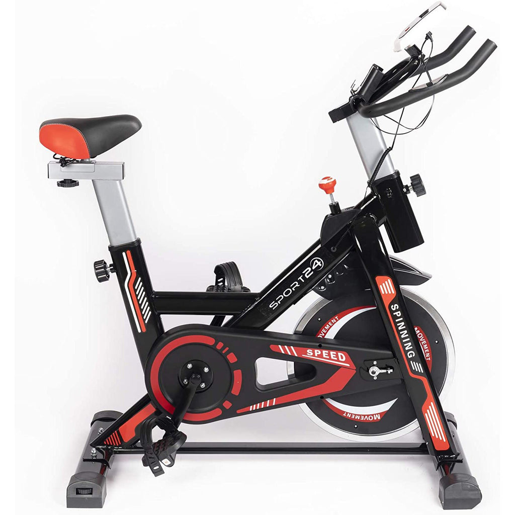 Sport24 Stationary Upright Exercise Spinning Bike for Home Use with 8k –  USB International Ltd