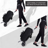Hoppa Fully Insulated Lightweight 2025 Model 2 Wheeled Large 42Litre Capacity Shopping Trolley Bag 95cm, 2.1kg with Shoulder Strap