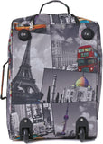 5 Cities 42L Lightweight Shopping Trolley Bag, Easy Storage for Shopping, Travelling - Large Cities