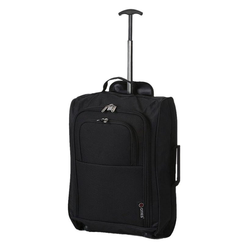 Aerolite Lightweight 55cm 4 Wheel Carry On Hand Cabin Luggage S – USB Ltd