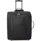 5 Cities easyJet/British Airways / Jet2 56x45x25cm Maximum Carry On Cabin Approved Hand Luggage Trolley Bag 56x45x25, 60L, Black