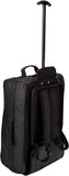 5 Cities Lightweight Hand Luggage Travel Holdall Baggage Wheely Suitcase Cabin Approved Bag Black (Backpack Version)