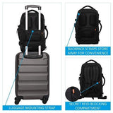 Aerolite (40x20x25cm) 3 in 1 Cabin Luggage Approved Flight Backpack, Maximum Size Allowance For Ryanair