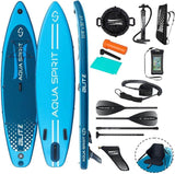 AQUA SPIRIT Blitz 10’8 & 12'6 PREMIUM iSUP Inflatable Stand up Paddle Board & Kayak with Top Accessories