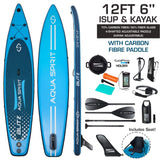 AQUA SPIRIT Blitz 10’8 & 12'6 PREMIUM iSUP Inflatable Stand up Paddle Board & Kayak with Top Accessories