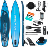 AQUA SPIRIT Blitz 10’8 & 12'6 PREMIUM iSUP Inflatable Stand up Paddle Board & Kayak with Top Accessories