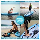 AQUA SPIRIT Splash iSUP 9’ long Inflatable Stand up Paddle Board for Beginners/Intermediate with Backpack, Leash, Paddle, Changing Mat & Waterproof Phone Case