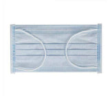 Type IIR 2R Fluid Resistant 3 Ply Surgical Medical Grade Disposable Single Use Face Mask Covering EN 14683 Elastic Ear Loops Blue, Box Pack of 50