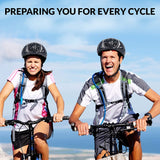 SPORT24 Lightweight Bike Cycle Helmet Road Bike Cycling Safety Helmet for Men Women (Fits Head Sizes 58-61cm) Black White