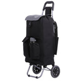 Hoppa Fully Insulated Lightweight 2024 Model 2 Wheeled Large 42Litre Capacity Shopping Trolley Bag 95cm, 2.1kg with Shoulder Strap