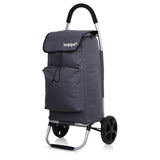 Hoppa Fully Insulated Lightweight 2024 Model 2 Wheeled Huge 51Litre Capacity Shopping Trolley Bag 95cm, 2.6kg