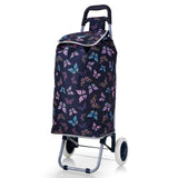 Hoppa Mini 47L (60x33x24cm) Lightweight Wheeled Shopping Trolley, 2022 Model, Hard Wearing & Foldaway for Easy Storage With 1 years Guarantee