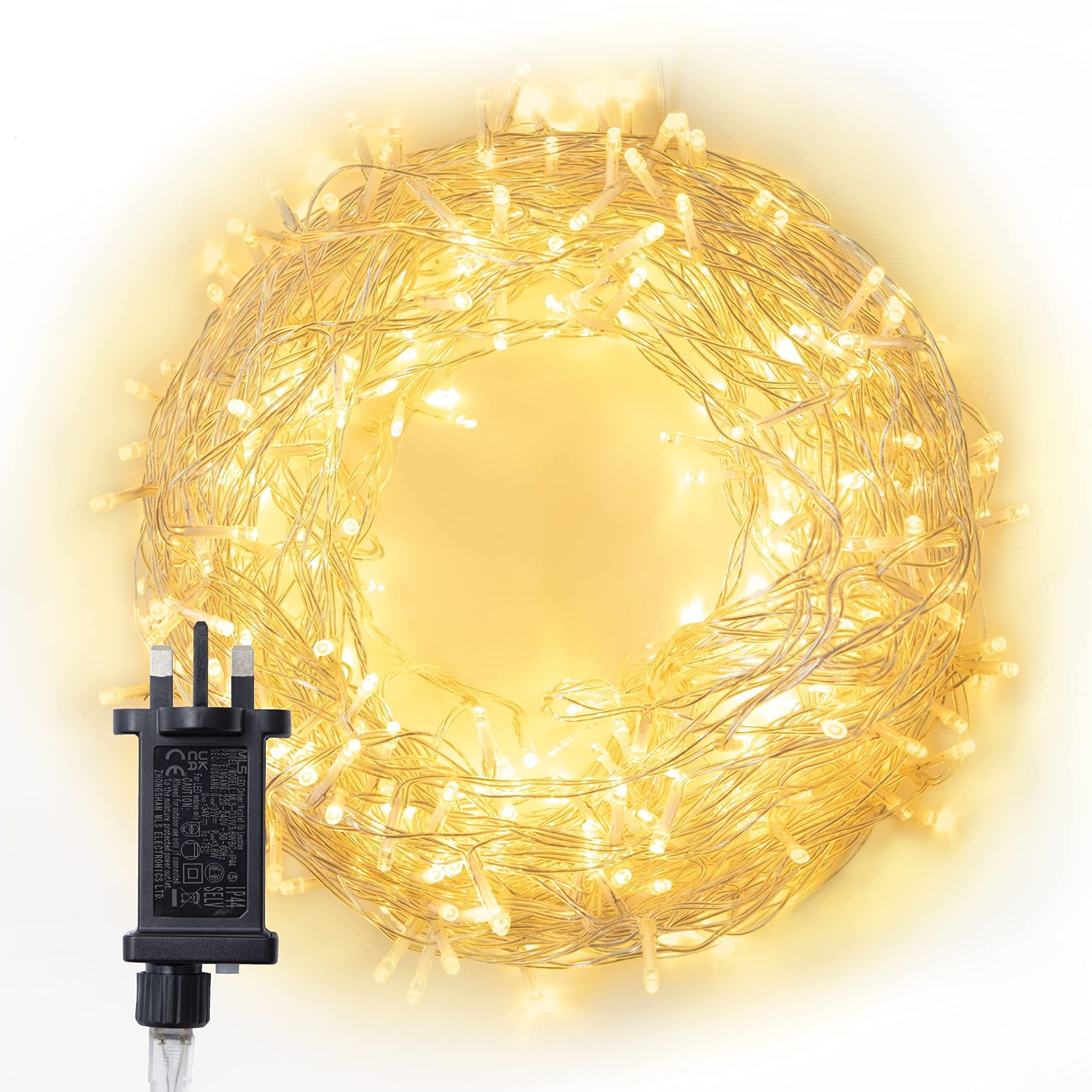 50 warm white plug shop in fairy lights