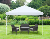 Olsen & Smith Pop Up Garden Gazebo 3m x 3m Showerproof UV 50+ Outdoor Garden Shelter Rustproof PVC Coated Carry Bag & Leg Weight Bags Grey