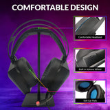 Olsen & Smith XTREME Gaming Headset, High Quality Stereo Surround Sound Gaming Headphones with LED Lights & Adjustable Mic for PC PS4 PS5 Xbox One Nintendo Switch MacBook